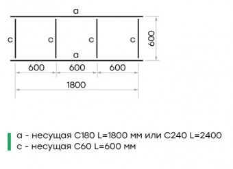 Схема сборки Грильято (без 1,2м. для ячеек 40х40, 50х50, 60х60)